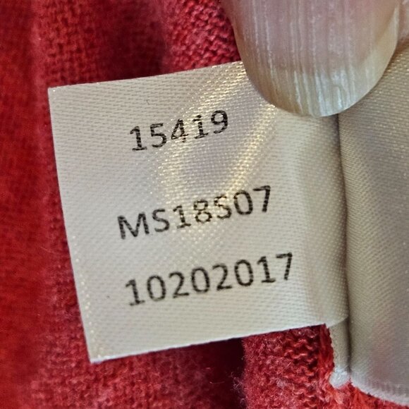 Peter Millar Men's XXL Crew neck Crown Soft Sweater Red Lightweight Cotton Silk - Picture 5 of 9